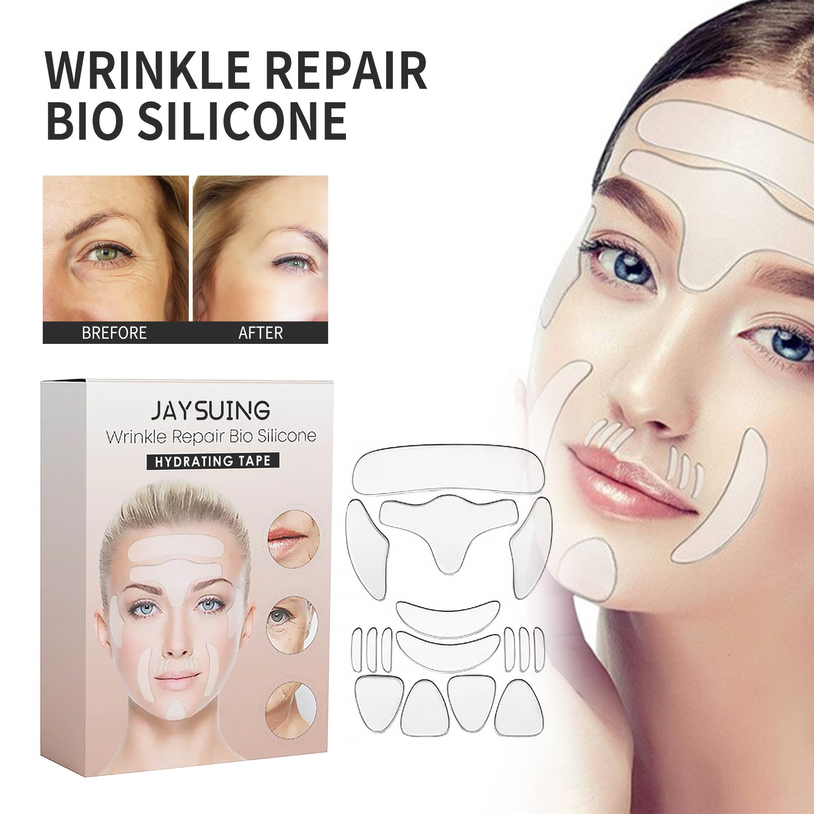 Overnight Anti-Wrinkle Face Lifting Patches — Collagen & Vitamin E