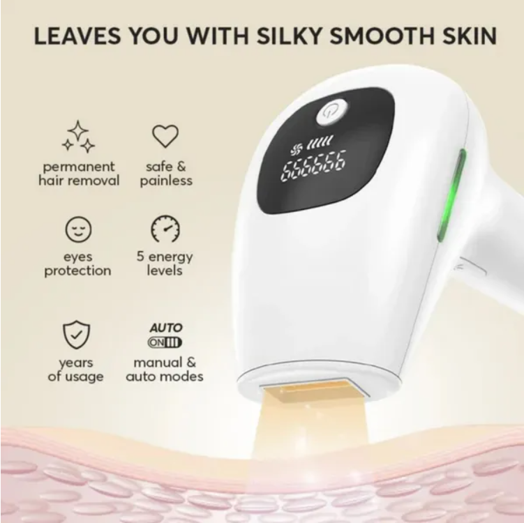 Professional IPL Laser Epilator — 900,000 Flashes, 5 Levels