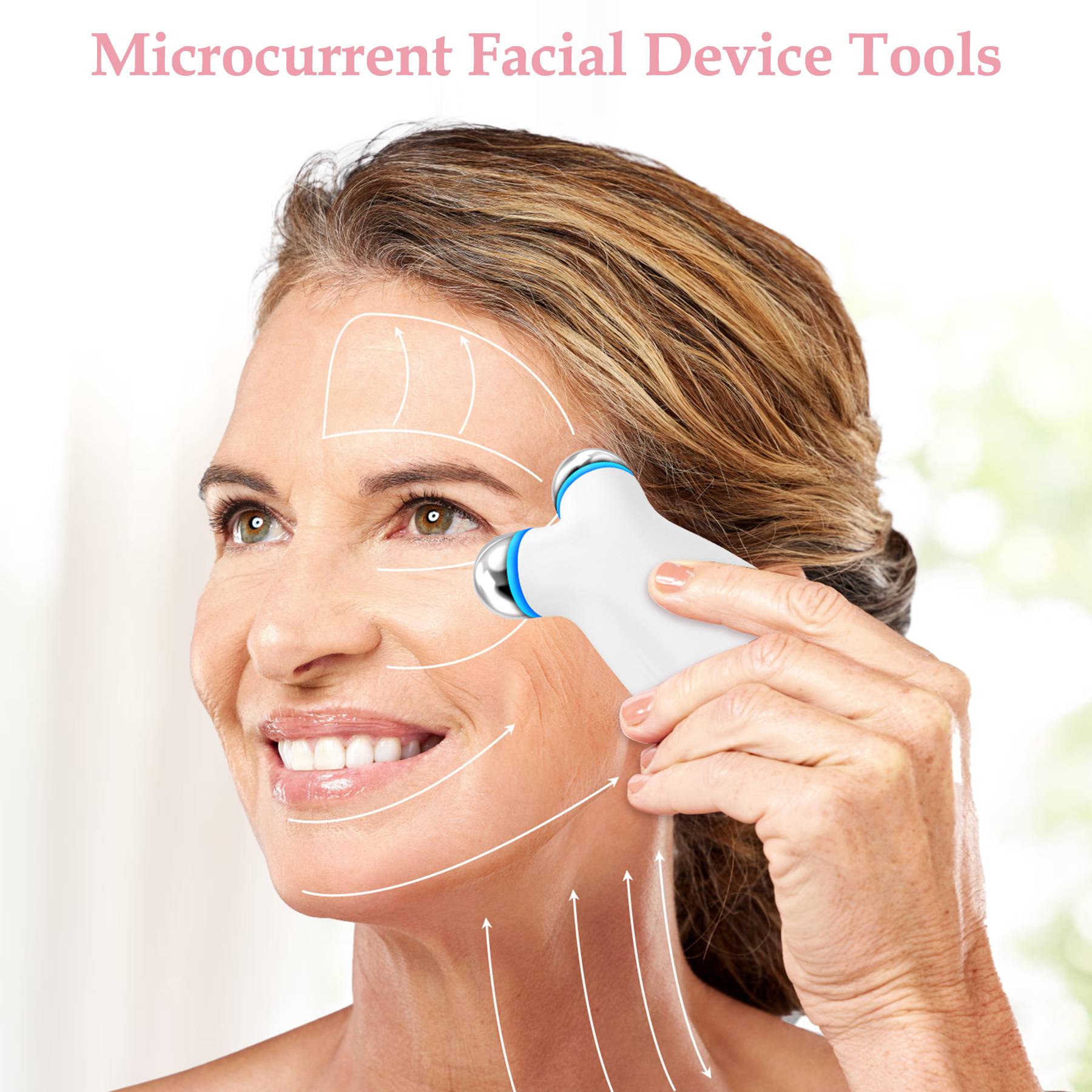 Anti-Aging Microcurrent Facial Toning Device — Lift, Sculpt & Absorb