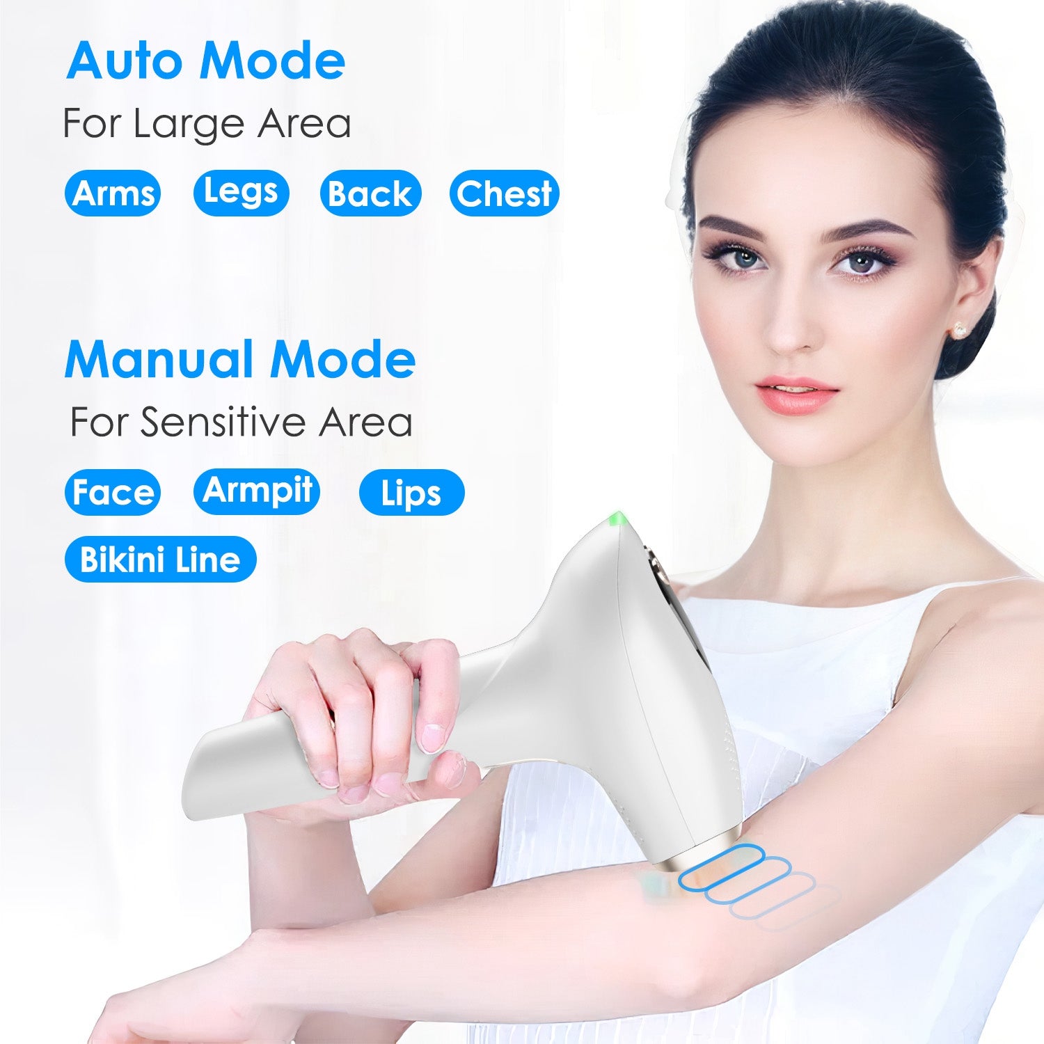 IPL Hair Removal Device — 3-in-1 Ice Cooling, 999,999 Flashes