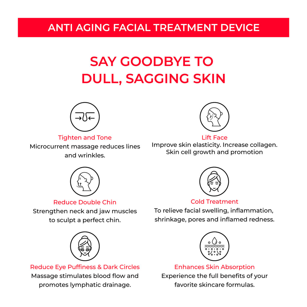 EMS Microcurrent Skin Rejuvenation Beauty Device — Pore & Firming System