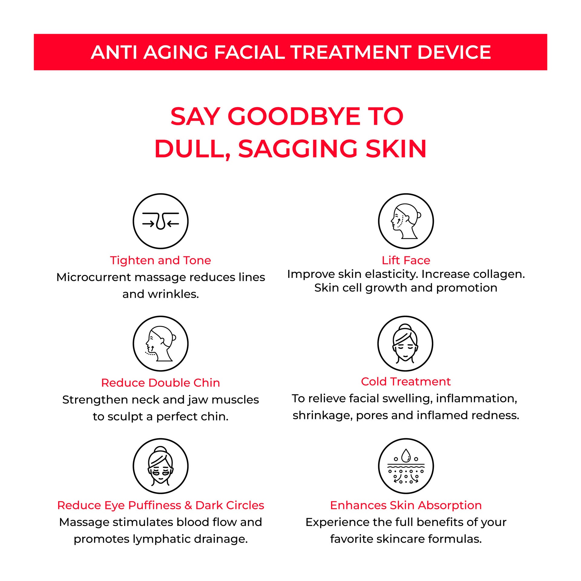 EMS Microcurrent Skin Rejuvenation Beauty Device — Pore & Firming System