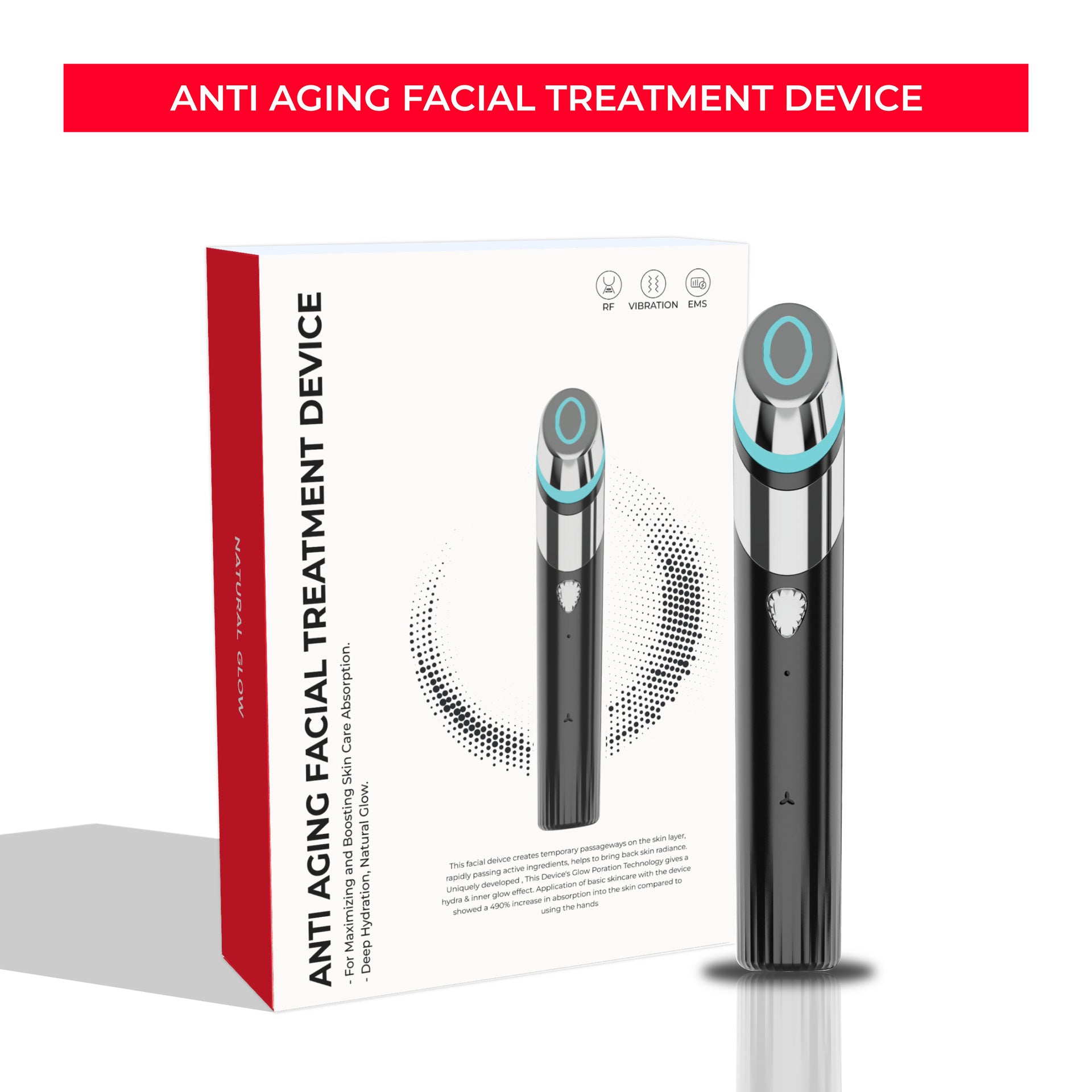 EMS Microcurrent Skin Rejuvenation Beauty Device — Pore & Firming System