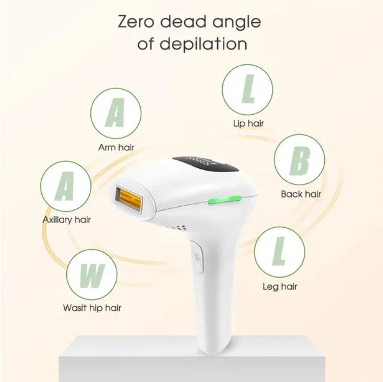 Professional IPL Laser Epilator — 900,000 Flashes, 5 Levels